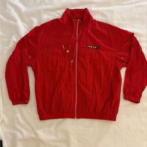 Red Windbreaker Jacket